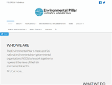 Tablet Screenshot of environmentalpillar.ie